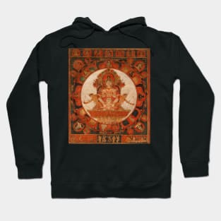 Mandala of Chandra, God of the Moon Hoodie